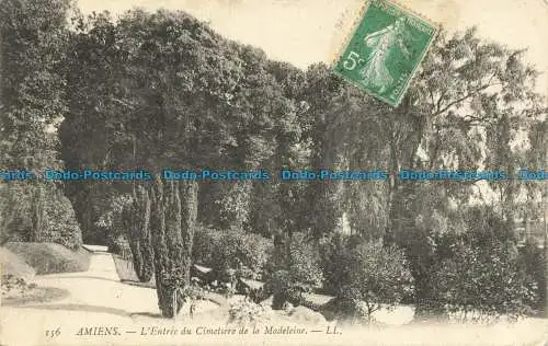 R641676 Amiens. Der Eingang zum Madeleine-Friedhof. LL. 156. 1908