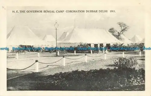 R641905 Delhi. Krönungsdurbar. H.E. Das Lager des Gouverneurs von Bengalen. H.A. Mirza. 1