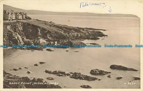 R641940 Woolacombe. Baggy Point. Valentinstag. Sepiatype