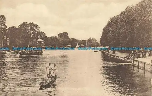 R641986 Der Fluss vor Canbury Gardens. Kingston an der Themse. S. Maule