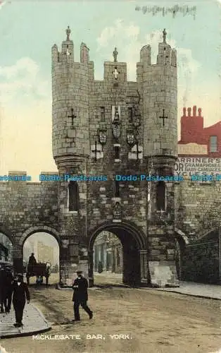 R642067 York. Micklegate Bar. E.T.W. Dennis