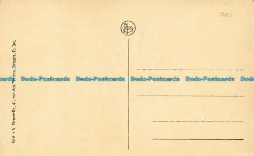 R642147 Brügge. Kloster der Pensionierung des Heiligen Herzens. Eintritt. Nels. A. Brussell