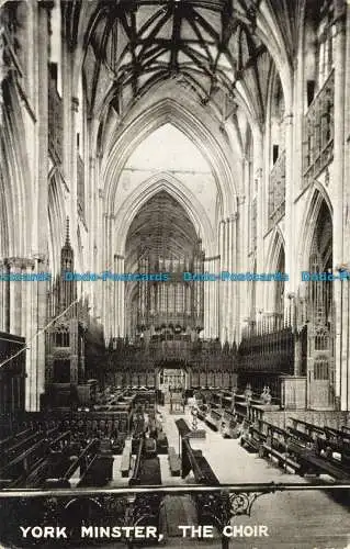 R642221 York Minster. Der Chor. T.T. und S. Queen Serie