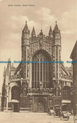 R642225 Bad Abbey. Westfront. Postkarte