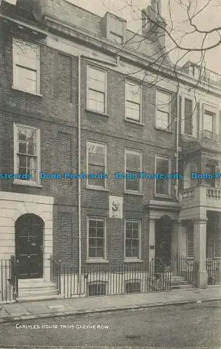 R642746 Carlyle House aus der Cheyne Row. Postkarte