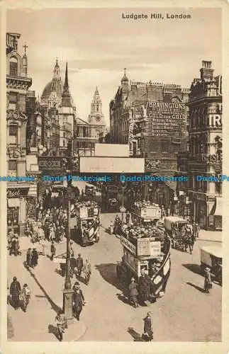 R642284 London. Ludgate Hill. Postkarte