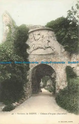 R642777 Umgebung von Dieppe. Chateau d Arques. Strumpfrelief. D. Colliard