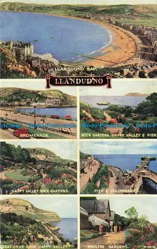 R642810 Llandudno. Spaziergang. Rock Gardens Happy Valley und Pier. Pier und Colon