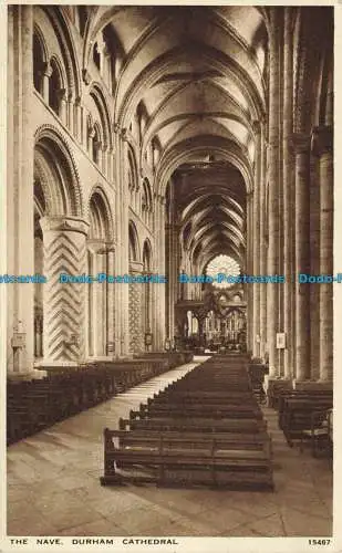 R643411 Kathedrale von Durham. Das Schiff. J. Lachs