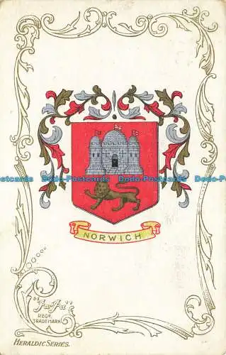 R643417 Norwich. Ja Ja. Heraldische Serie. 1905