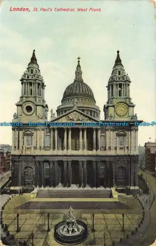 R643421 London. St. Paul Kathedrale. Westfront. R.B