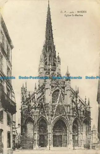 R642856 Rouen. Kirche St. Maclou. C.V. Reunies de Nancy