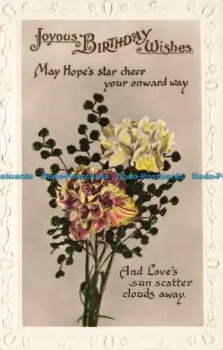 R642412 Frohe Geburtstagswünsche. May Hope Star jubelt Ihnen zu. RP. 1927