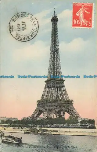 R642475 Paris. Der Eiffelturm. ND. Foto. 1911