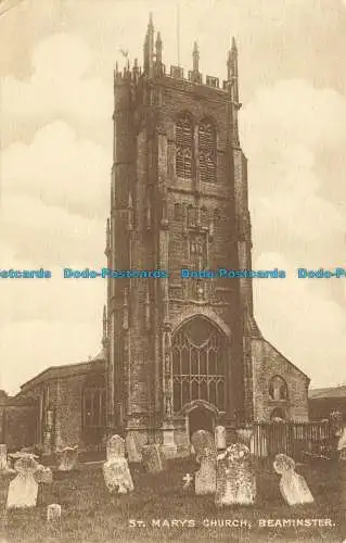 R642479 Beaminster. St. Mary Kirche. F. und E. Gewässer. 1922