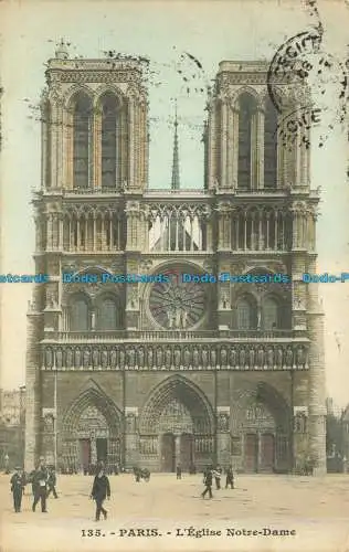 R643020 Paris. Die Kirche Notre Dame. 1908