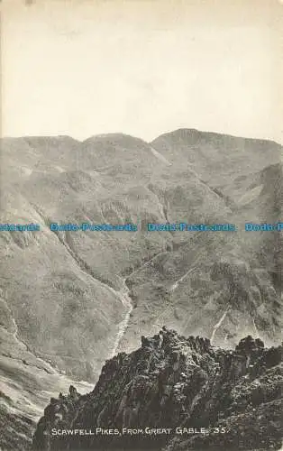 R642589 Scawfell Pikes. von Great Gable. H. Mayson Serie