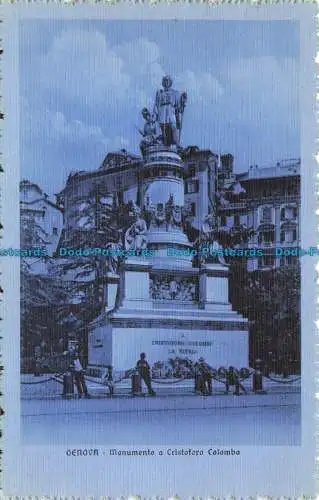 R643155 Genua. Denkmal für Christoph Taube