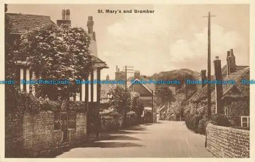 R644435 St. Mary und Bramber. Postkarte