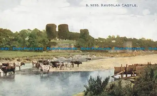 R645141 Schloss Rhuddlan. Photochrom. Celesque Serie