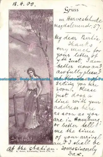 R643792 Gruss Aus. E. Riedal. 1900