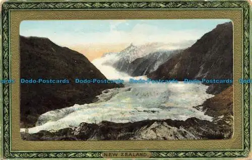 R644484 Neuseeland. Franz-Josef-Gletscher vom Sentinelfelsen. Tuck. Gerahmtes Edelstein Gl