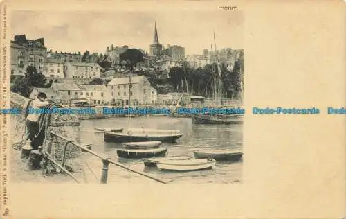 R645181 Tenby. Pembrokeshire. Tuck. County Postkarte Nr. 3164