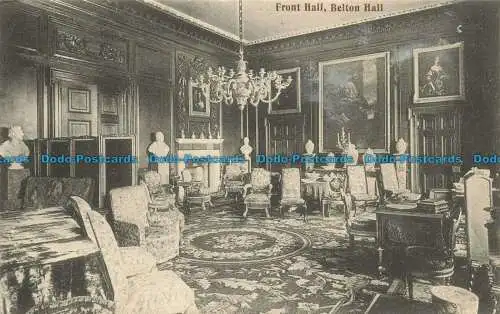 R644504 Belton Hall. Vordere Halle. G.W. W. Grantham. Needham Bros. Serie