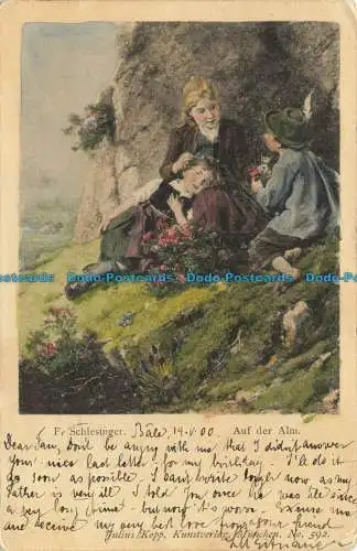 R643877 Auf der Alm. F. Schlesinger. Julius Kopp. Nein. 592