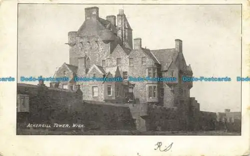 R645245 Docht. Ackergill Tower. Postkarte