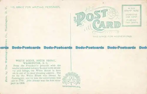 R644577 Washington. D.C. Weißes Haus. Südfront. Die Washington News