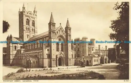 R644586 Buckfast Abbey. Allgemeine Ansicht. Photochrom