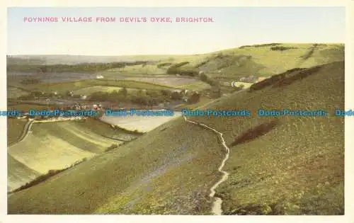 R645286 Brighton. Poynings Village von Devil Dyke. Britische Produktion