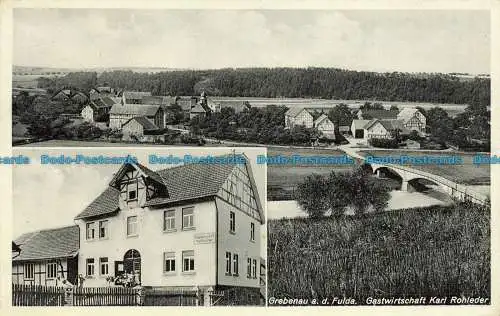 R645327 Grebenau a.d. Fulda. Gastwirtschaft Karl Rohleder. Wilhelm Kantelhardt