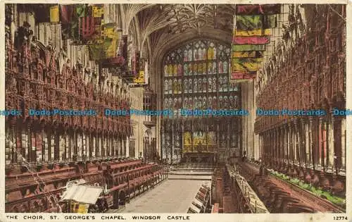 R645939 Windsor Castle. St. George Kapelle. Der Chor. J. Lachs