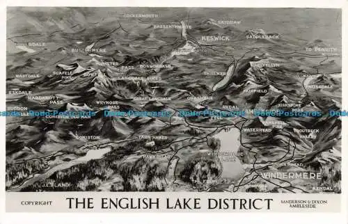 R645371 Der englische Lake District. Sanderson und Dixon. RP. 1952