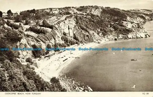 R645979 Oddicombe Beach. in der Nähe von Torquay. Jarrold. Cotman Foto