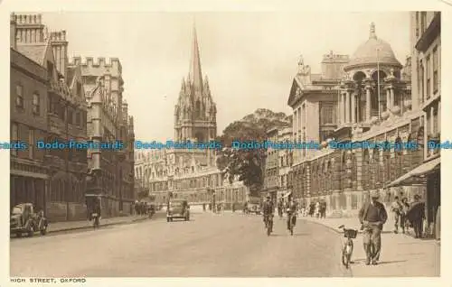 R645389 Oxford. High Street. Alfred Savage. Postkarte