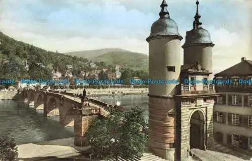 R645406 Heidelberg. Alte Brucke mit Bruckentor. Karl Peters. 1959