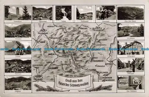 R645409 Gruss aus dem Herzen des Schwarzwaldes. Triberg. Sommerau. Blick vom Bre