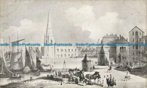 R645412 Nikolauskirche und Georgsbecken. 1797. Gledsdale und Jennings. Alte