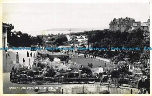 R644062 Bournemouth. Gärten und Pavillon. Valentinstag. Silber