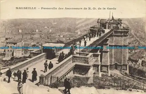 R644749 Marseille. Brücke der Aufzüge von N.D. De la Garde