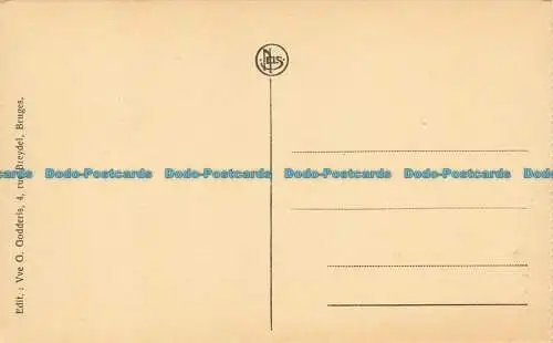 R645438 Brügge. Hinter Gruuthuse. Brügge Typen. Nels. Vve. G. Godderis