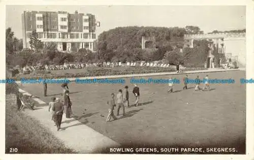 R645442 Faulheit. Bowling Greens. Südparade. 1954