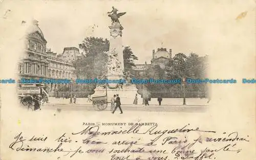 R644767 Paris. Denkmal von Gambetta