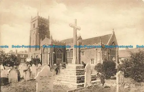 R645455 Paignton Kirche und Kreuz. F. Frith