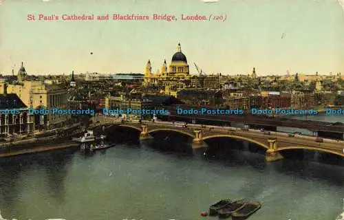 R644783 London. St. Paul Kathedrale und Blackfriars Brücke. Britische Produktion