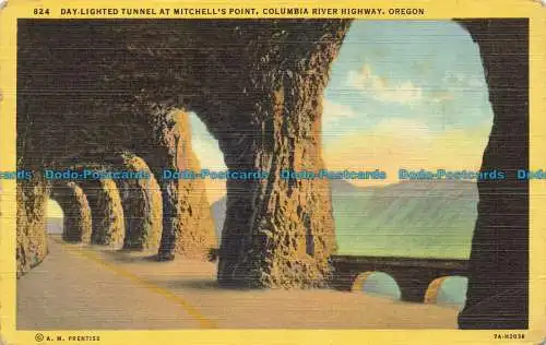 R645504 Oregon. Tagesbeleuchteter Tunnel am Michell Point. Columbia River Highway. C.