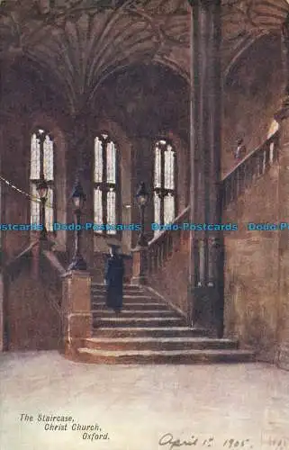 R644177 Oxford. Christ Church. Die Treppe. Künstlerserie. 1905